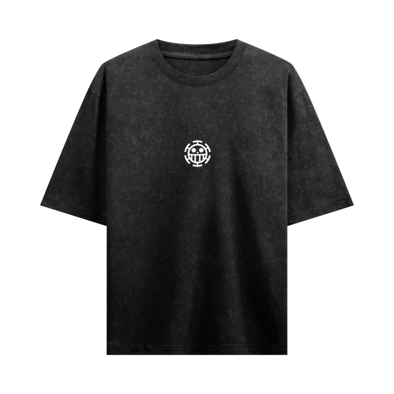 Myugen Mugiwara Acid Wash Oversized T-Shirt Black