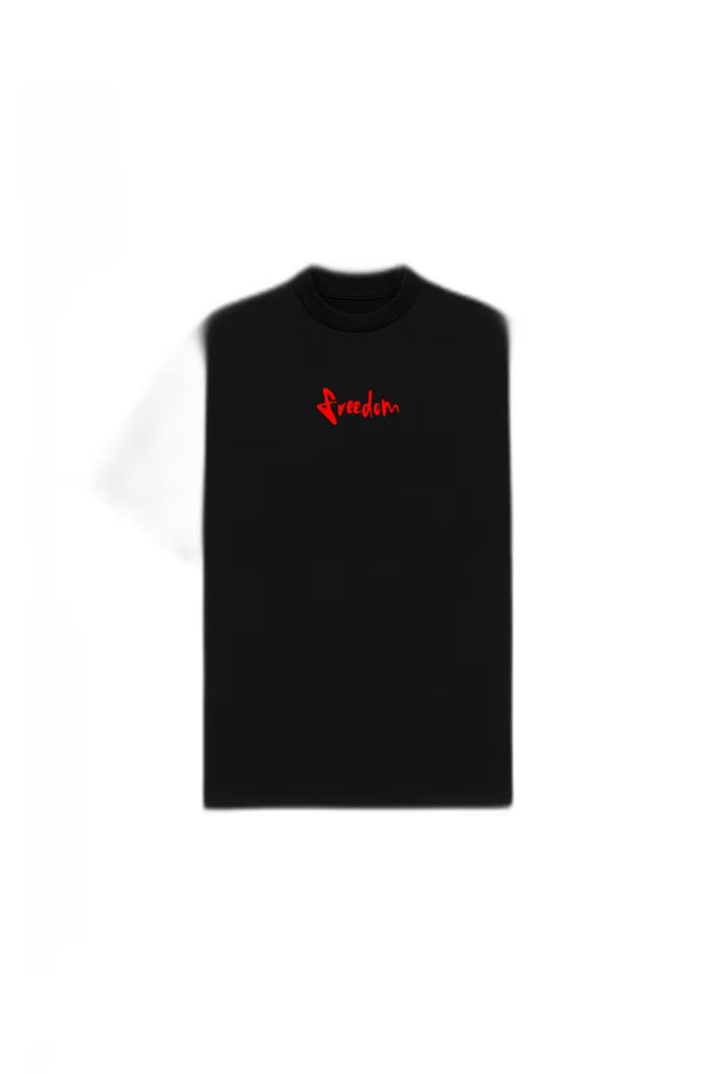 Freedom Black Oversized T-Shirt
