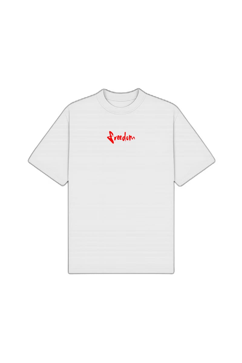 Freedom White Oversized T-Shirt
