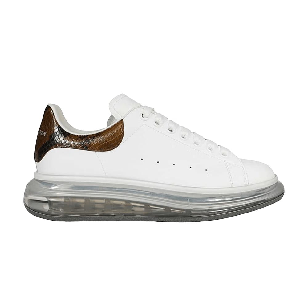 Alexander McQueen Oversized Sneaker Transparent Sole - Brown Snakeskin