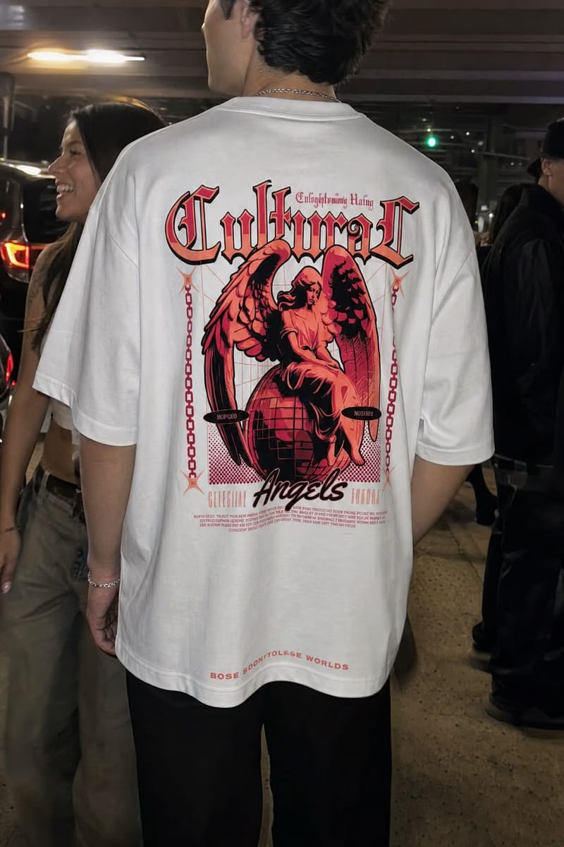 Myugen Cultural Angels Oversized T-Shirt White