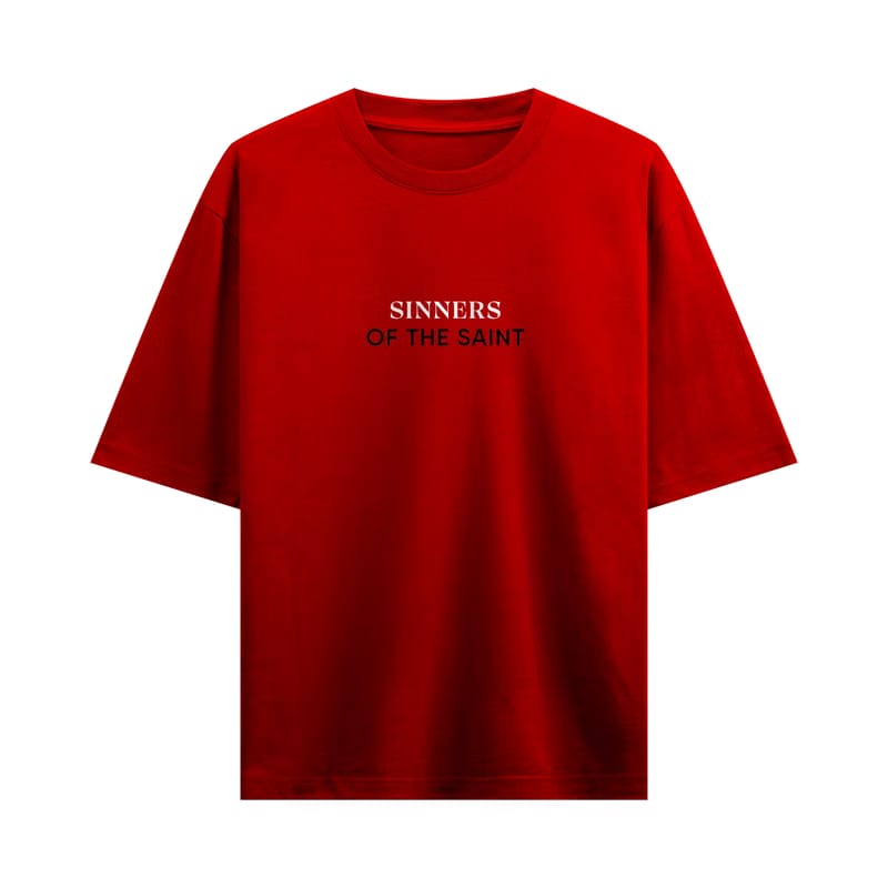Myugen Sinners Of The Saint Oversized T-Shirt Red