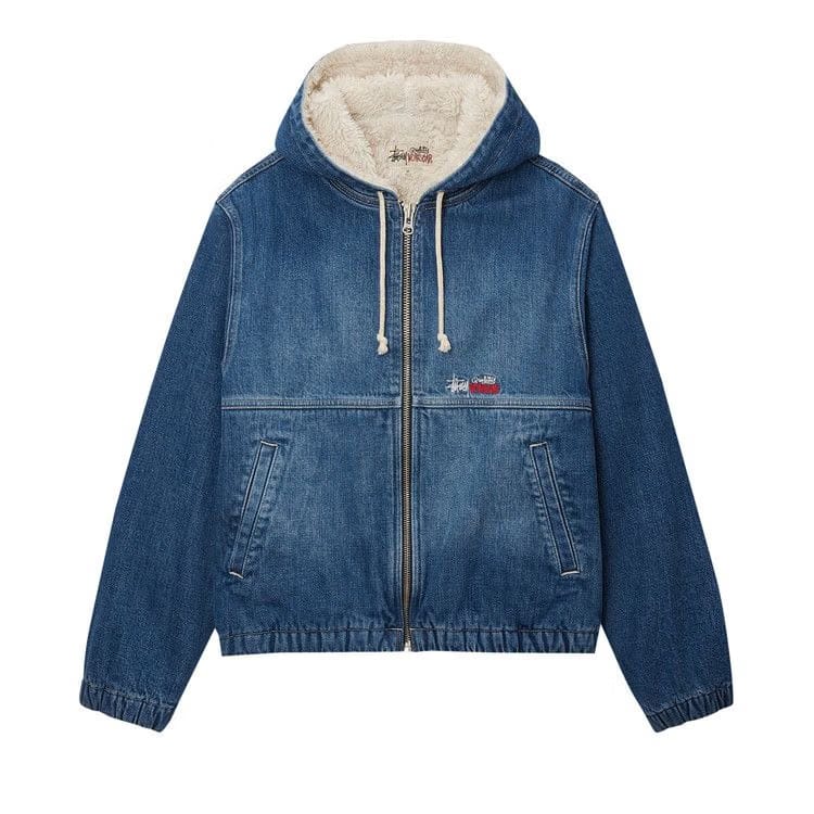 Stussy Denim Work Jacket Washed Blue