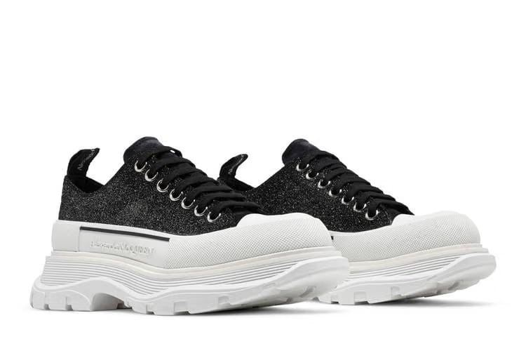 Alexander McQueen Wmns Tread Slick Lace-Up 'Galaxy Black'