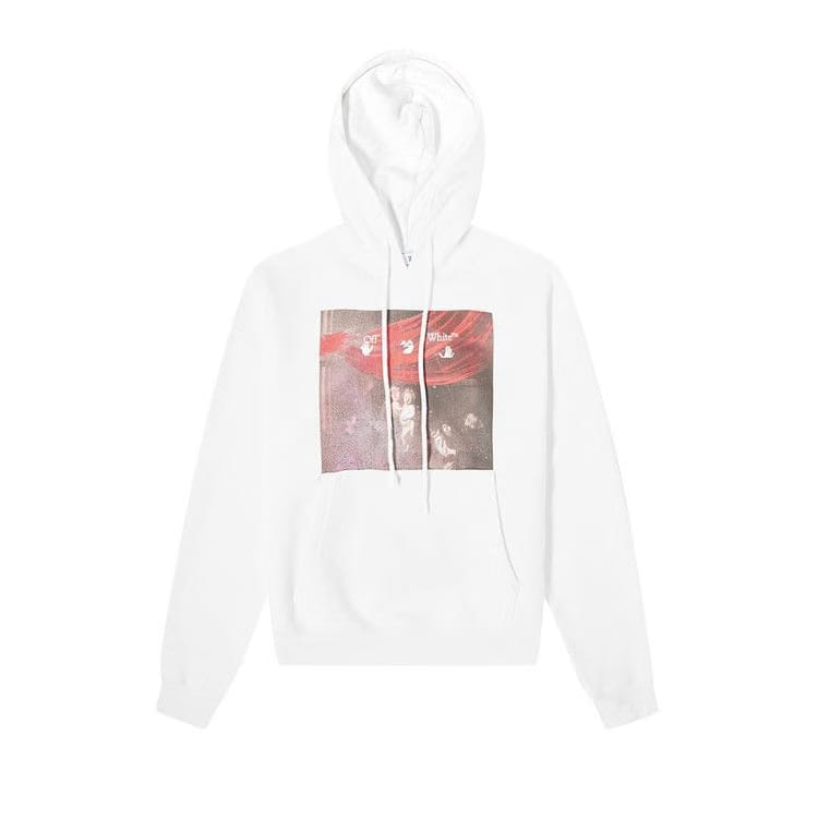 Off-White Sprayed Caravaggio Over Hoodie White