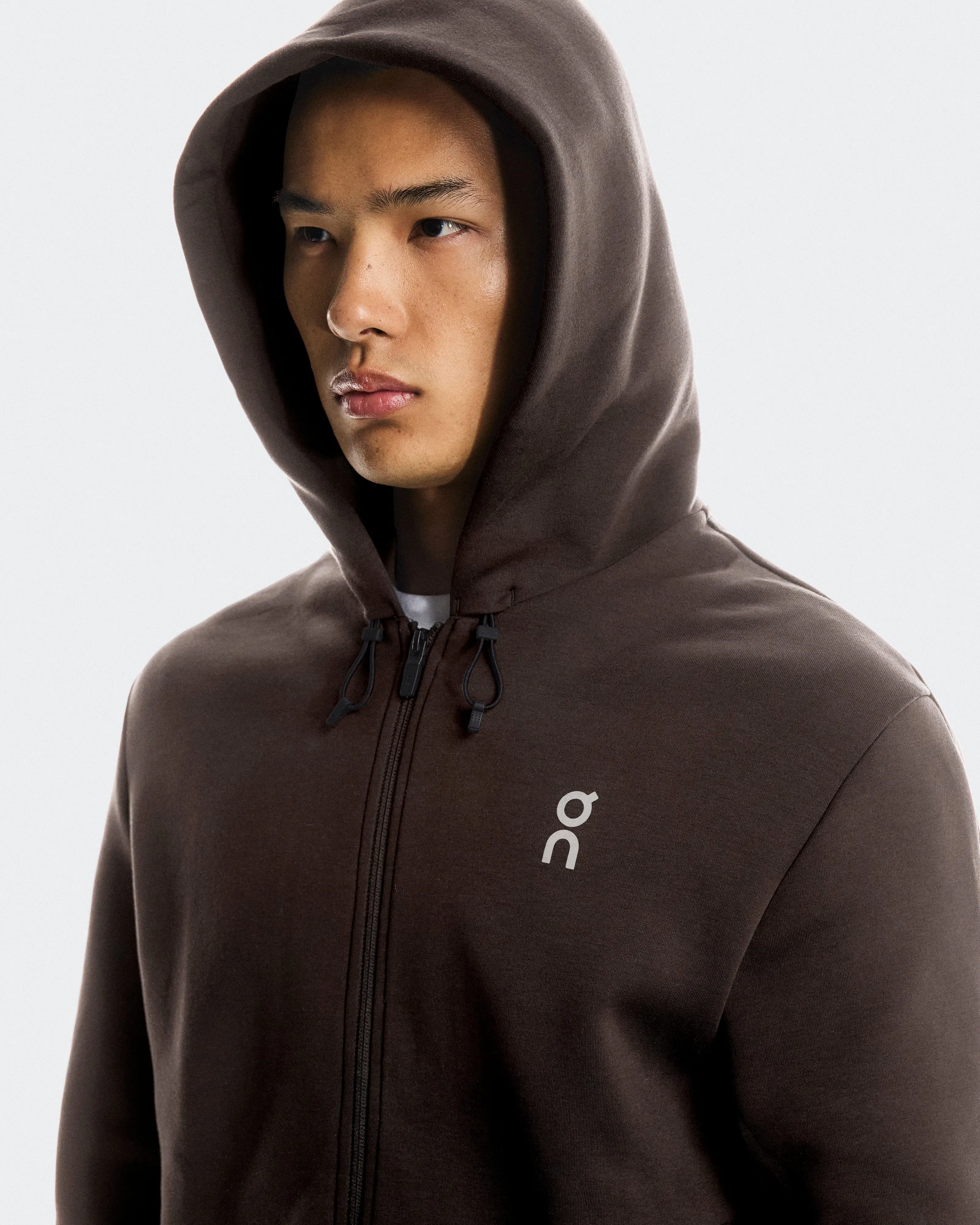 Focus Tech Zip Hoodie Pebble