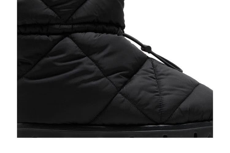 Prada Blow 19 Quilted Nylon Drawstring Boot Black