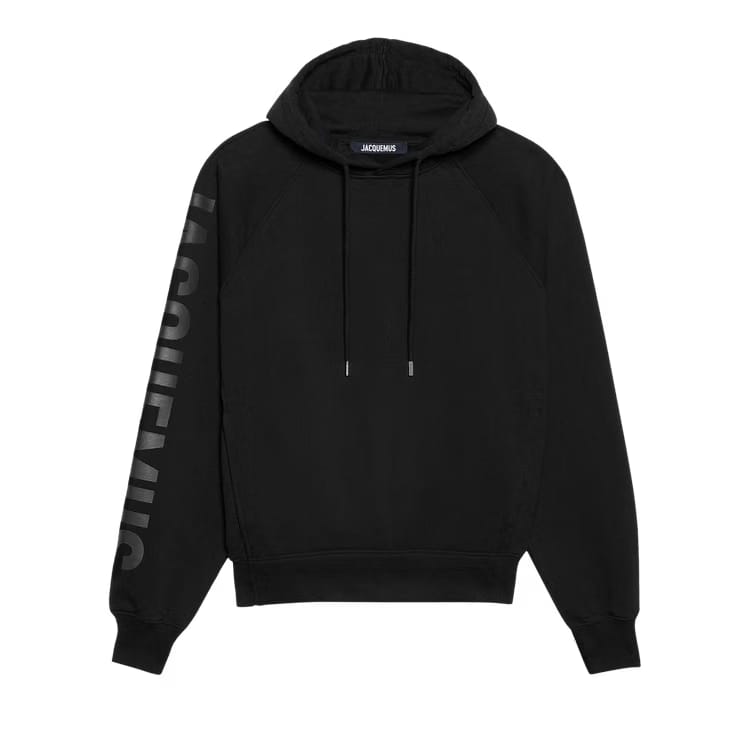 Jacquemus Le Typo Hoodie Black