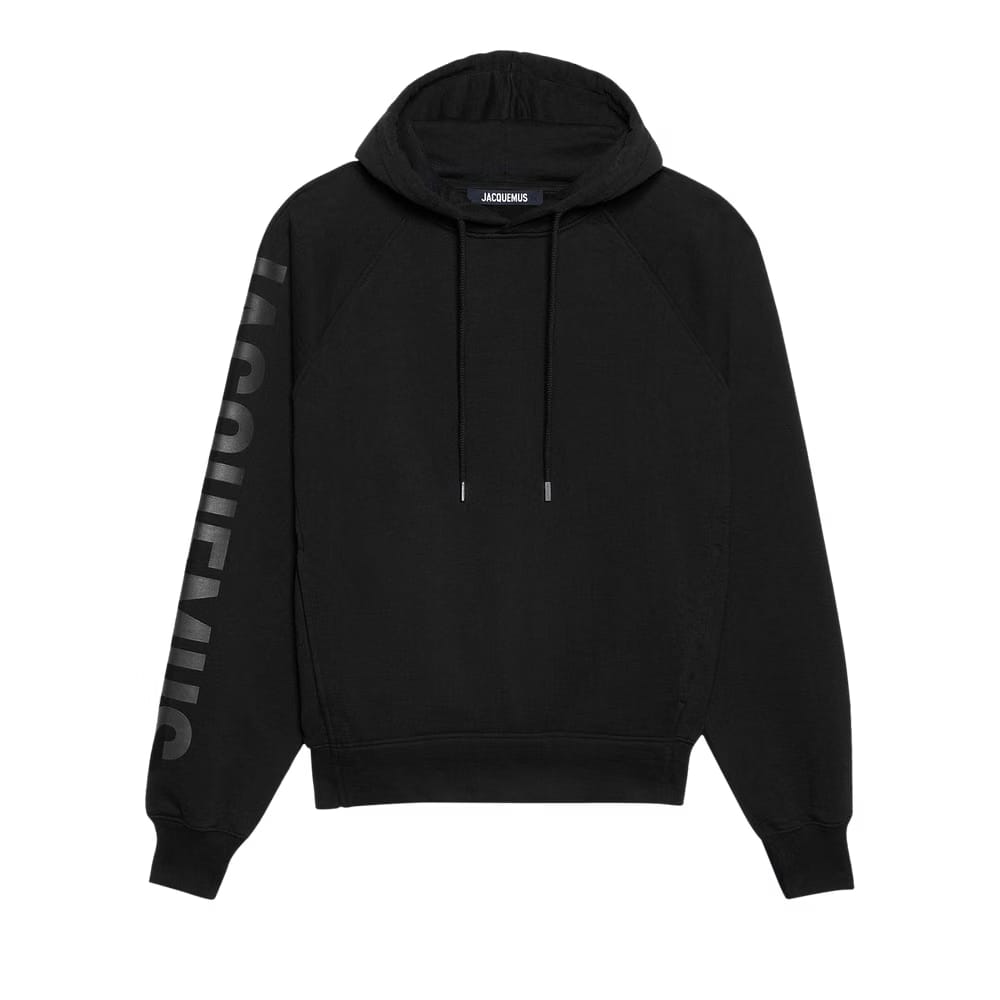 Jacquemus Le Typo Hoodie Black