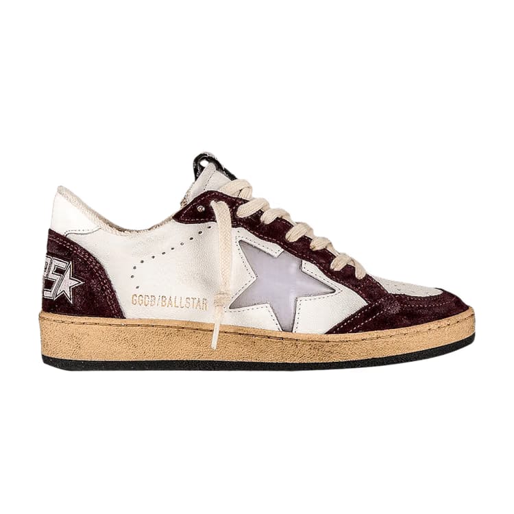 Golden Goose Wmns Ball Star 'Red Wine White'