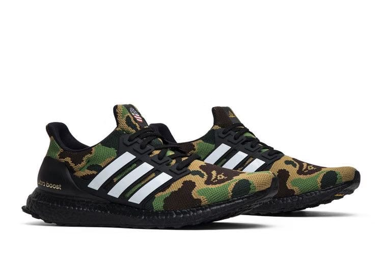 A Bathing Ape x adidas UltraBoost 4.0 Green Camo