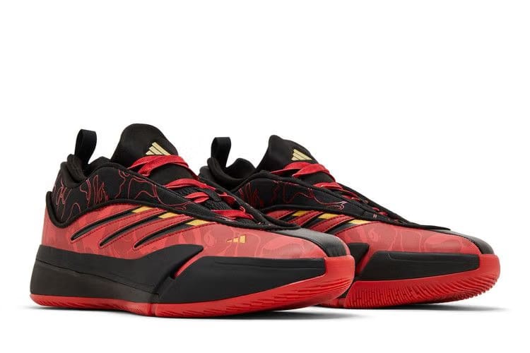 BAPE x adidas Dame 9 Black Scarlet