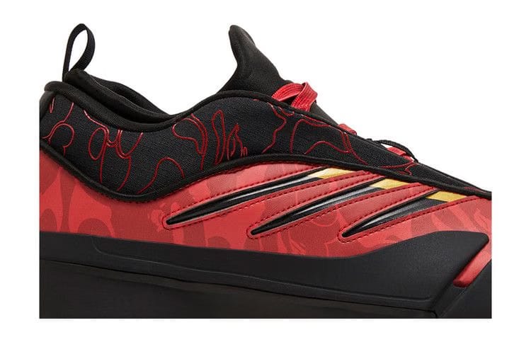 BAPE x adidas Dame 9 Black Scarlet