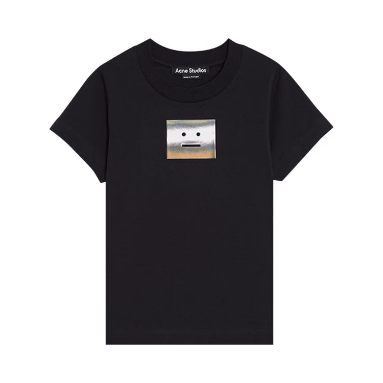 Acne Studios Kids Logo T-Shirt Black