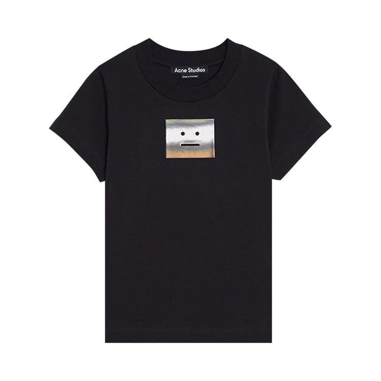 Acne Studios Kids Logo T-Shirt Black