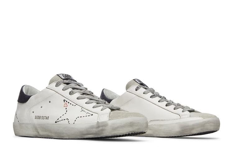 Golden Goose Superstar White Blue