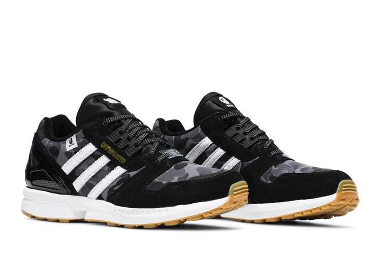 BAPE x Undefeated x adidas ZX 8000 A-ZX Series - Black Camo