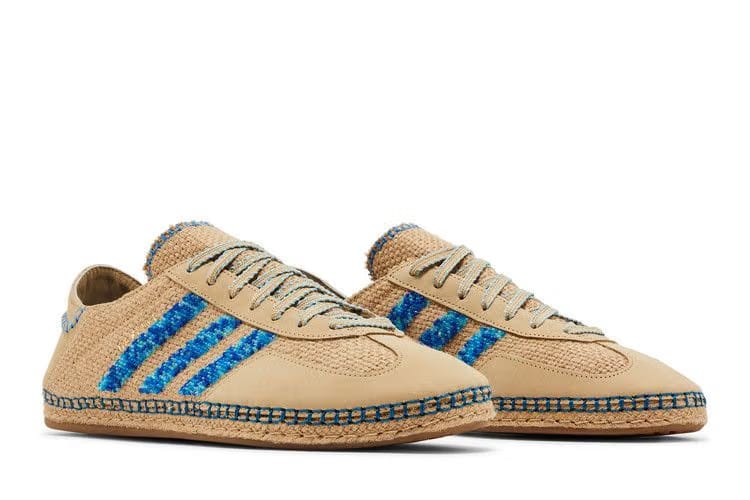 CLOT x adidas Gazelle Linen Khaki Light Blue
