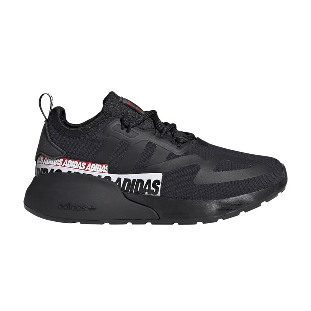 Adidas ZX 2K J Wordmark Heel Stripe - Black