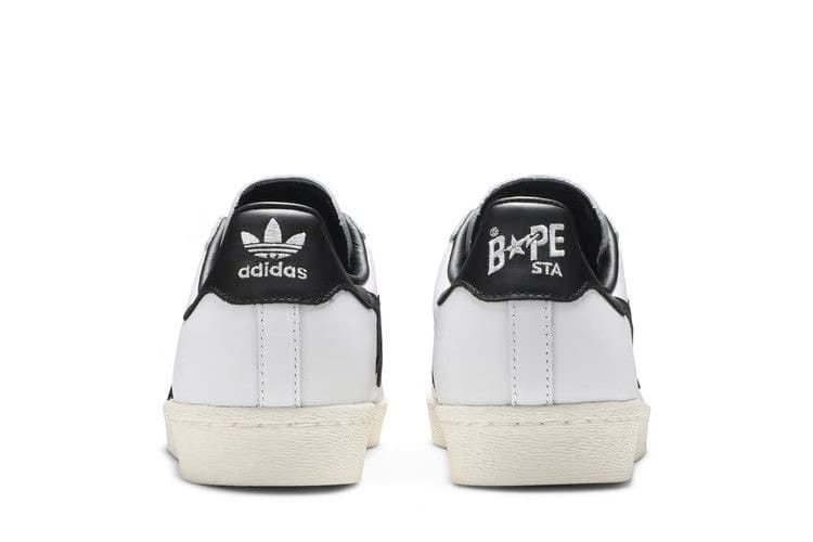 BAPE x adidas Superstar White Black