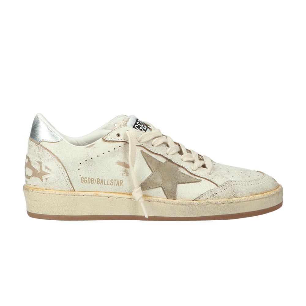 Golden Goose Wmns Ball Star 'Vintage Beige Silver'