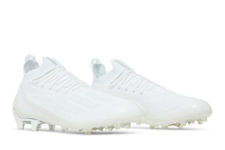 Adidas Adizero Primeknit Cleats White Silver Metallic