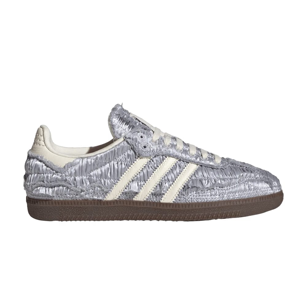 Caroline Hu x adidas Samba OG Satin Pack - Silver Metallic