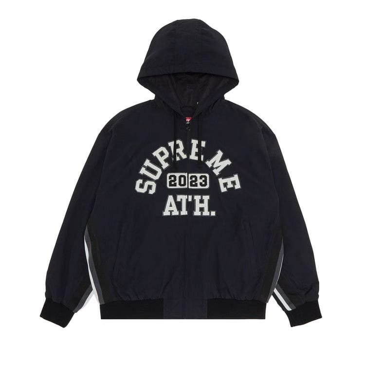 Supreme Appliqué Hooded Track Jacket Black