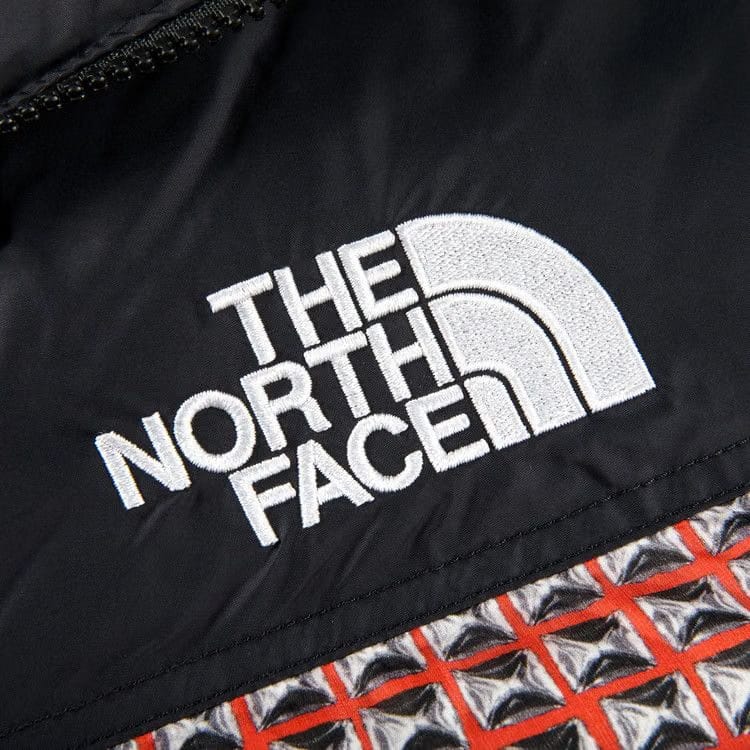 Supreme x The North Face Studded Nuptse Vest Red