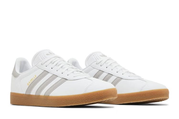 Adidas Gazelle White Grey Gum