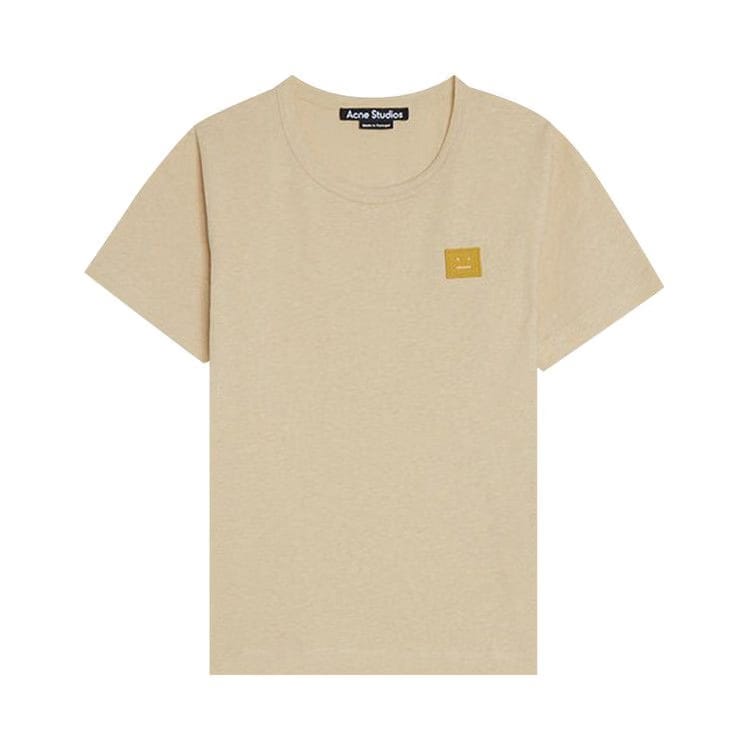 Acne Studios Kids Nash Face T-Shirt Pale Yellow Melange
