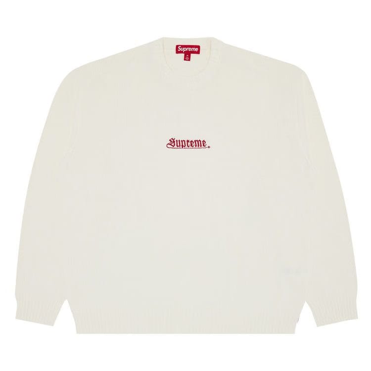 Supreme Old English Sweater Ivory