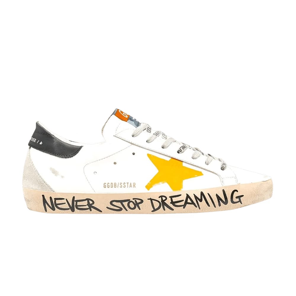 Golden Goose Superstar Never Stop Dreaming - White Orange