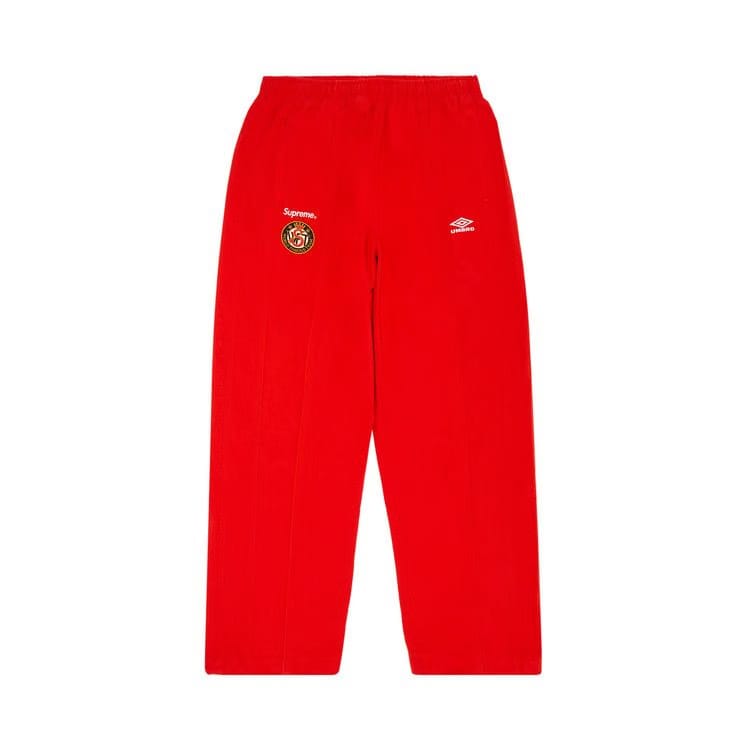 Supreme x Umbro Cotton Ripstop Track Pant Red