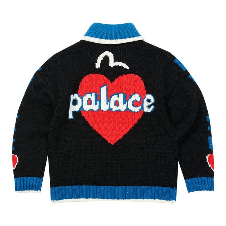 Palace x Evisu Cowichan Knit Black
