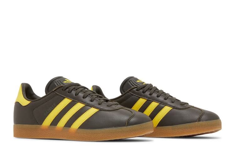 Adidas Gazelle Shadow Olive Impact Yellow