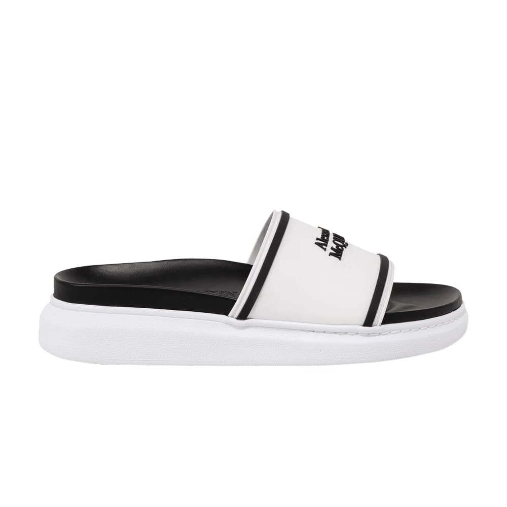 Alexander Mcqueen Rubber Hybrid Sandal Black