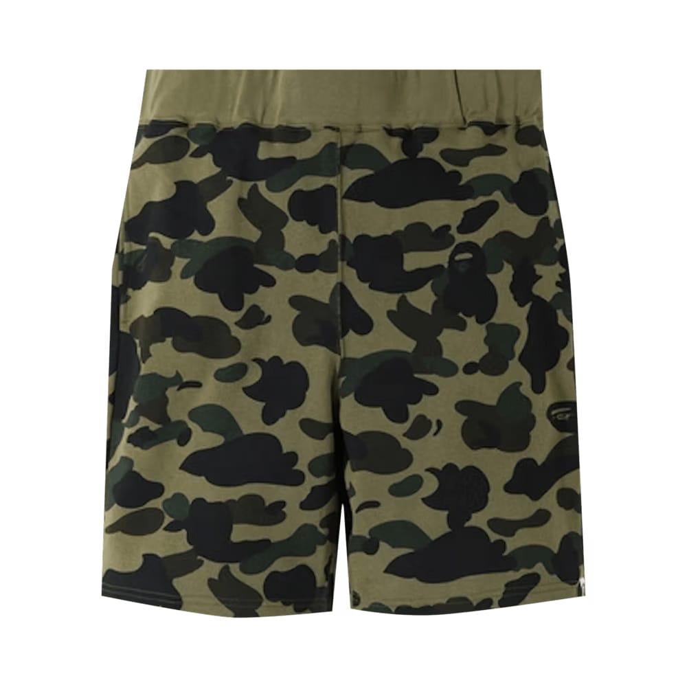 BAPE 1st Camo Sweat Shorts Green