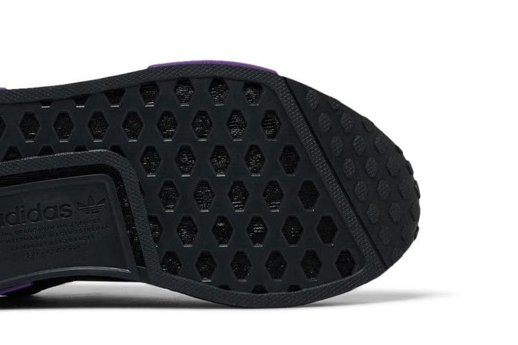 Adidas NMD_R1 J Black Grey Active Purple