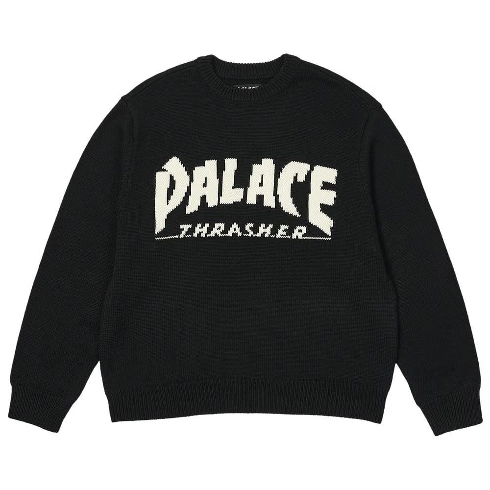 Palace x Thrasher Knit Black