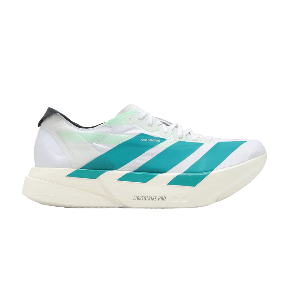 Adidas Adizero Adios Pro 4 White Pure Teal