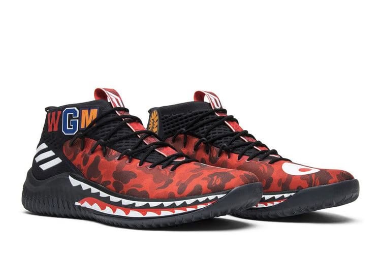 A Bathing Ape x adidas Dame 4 Red Camo