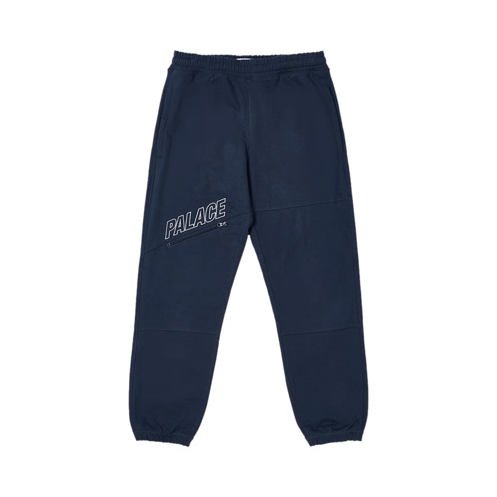 Palace Slant Zip Joggers Blue