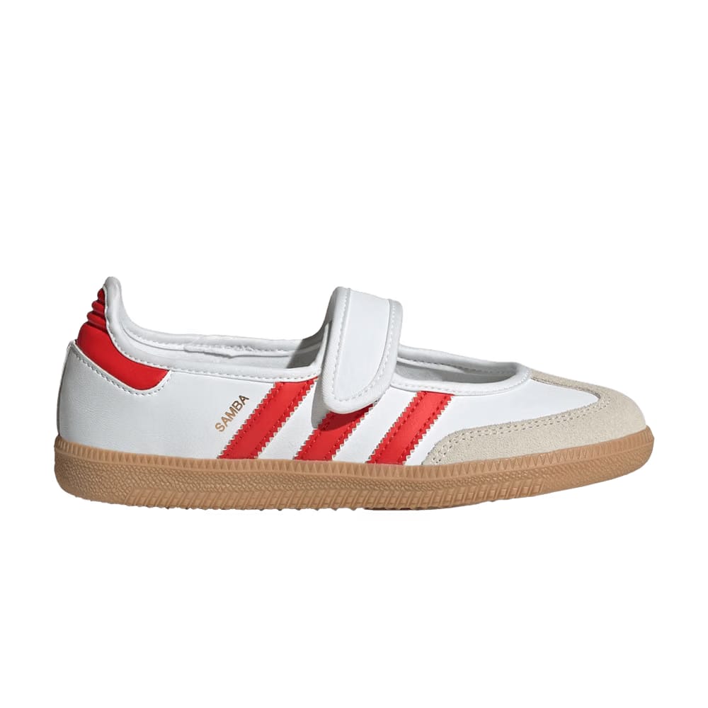 Adidas Samba Jane J White Red Gum