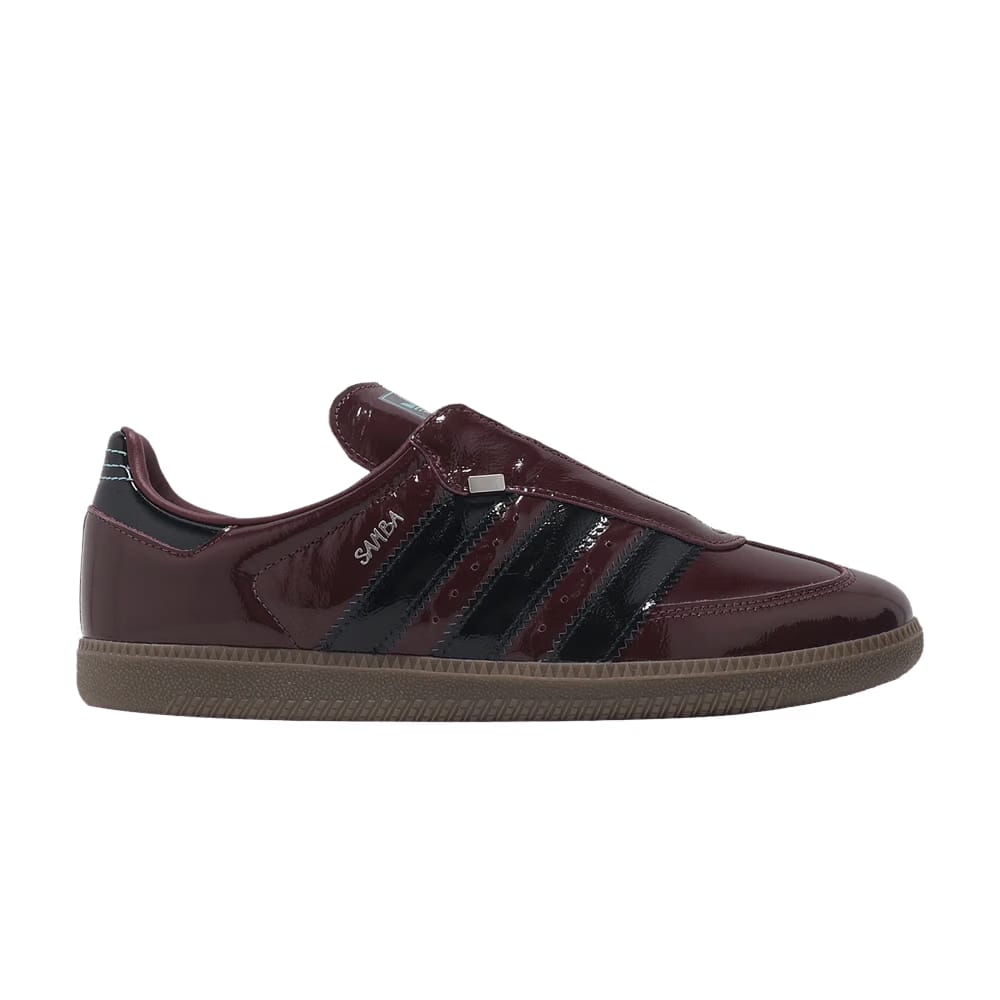 Adidas Samba OG Maroon Black Patent