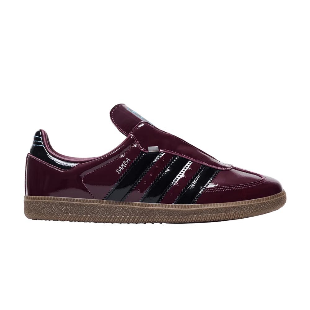 Adidas Samba OG Maroon Black Patent