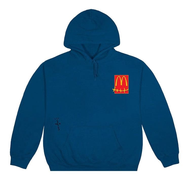 Cactus Jack by Travis Scott Sticker Hoodie Legion Blue