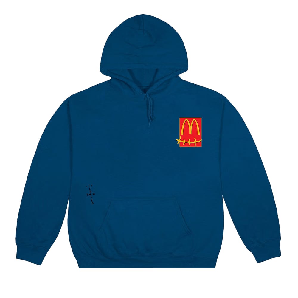 Cactus Jack by Travis Scott Sticker Hoodie Legion Blue
