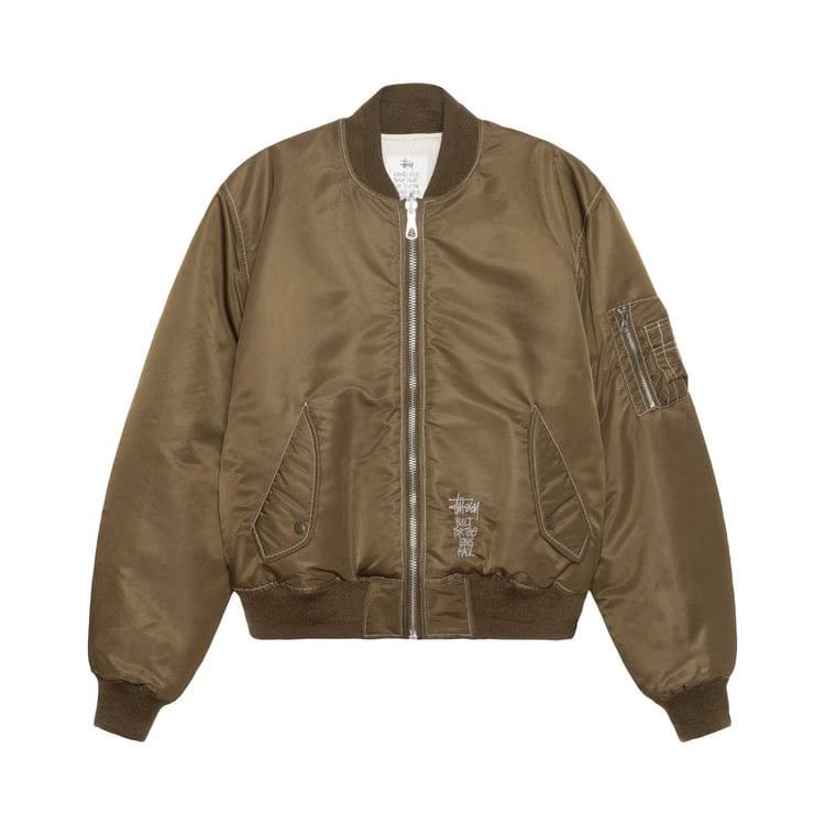 Stussy Built Reversible Bomber Jacket Brown