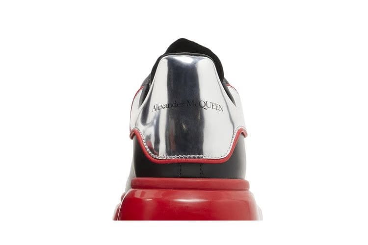Alexander McQueen Oversized Sneaker Black Silver Lust Red